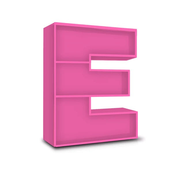 ALPHABET SHELF LETTER E