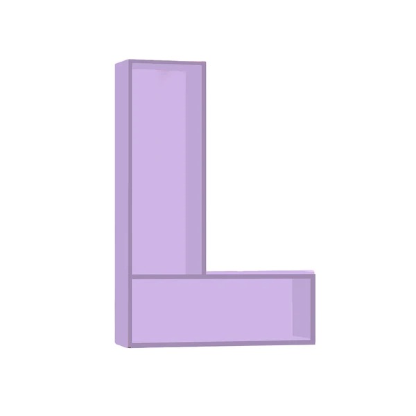 ALPHABET SHELF LETTER L