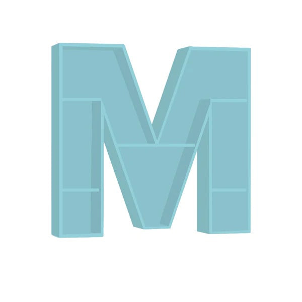 ALPHABET SHELF LETTER M