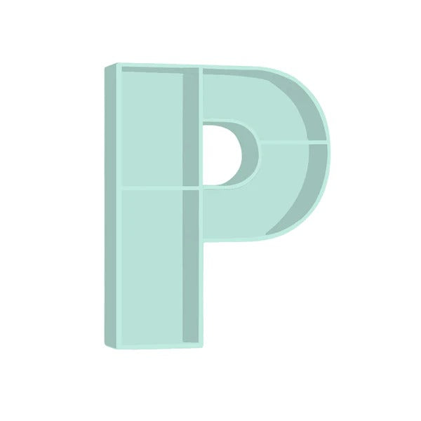 ALPHABET SHELF LETTER P