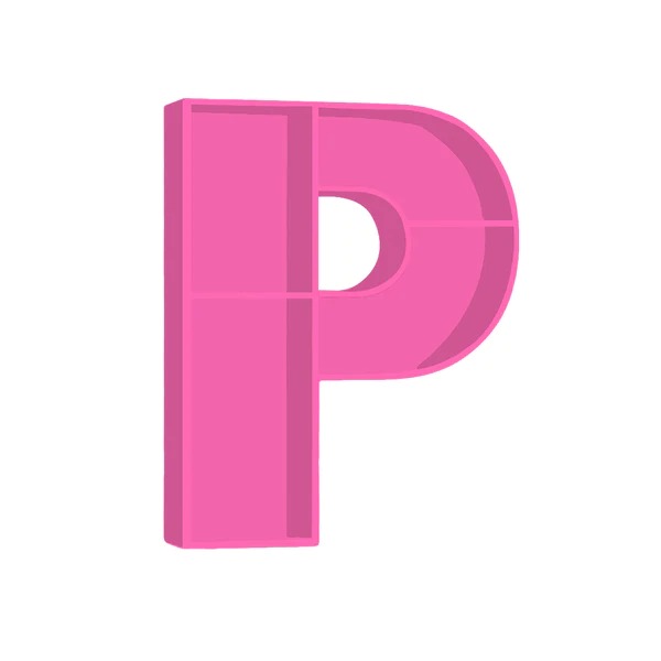 ALPHABET SHELF LETTER P