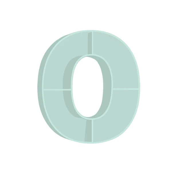 ALPHABET SHELF LETTER O