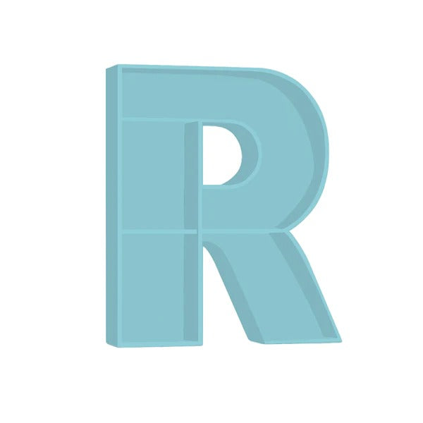 ALPHABET SHELF LETTER R