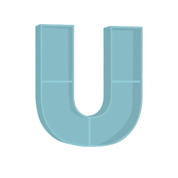 ALPHABET SHELF LETTER U