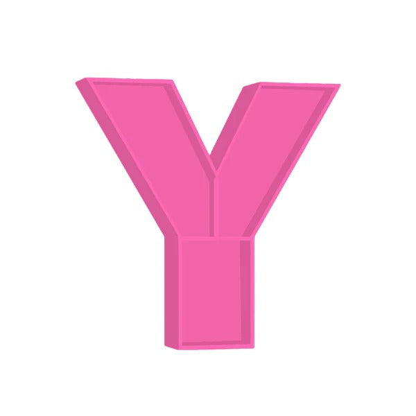 ALPHABET SHELF LETTER Y